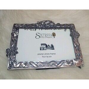 Sixtrees London New York 4x6 Pewter Happy Anniversary Picture Photo Frame